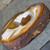Vintage Brazilian Banded Agate Ashtray Natural Stone Trinket Dish Carved Stone