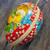 Vintage Paper Mache Easter Egg Candy Container Bunnies Chicks Dresden German