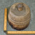Antique Primitive Turned Wood Butter Mold Stamp Hand Carved Thistle Treen Press