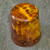 Vintage Marbled Bakelite Catalin Shot Glass Tumbler End Of Day Butterscotch Red