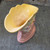 Vintage Hull Art Pottery Wildflower Cornucopia Vase W-7-7 1/2 Matte Pink Yellow