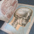 1901 Antique Medical Anatomical Flap Manikin Chart Human Head Brain Skull Oddity