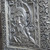 Vintage Byzantine Icon Christ Pantocrator Silver Repousse Velvet Wall Plaque