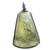 Vintage Mid-Century Modern Sterling Silver Set Moss Agate Necklace Pendant