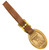Vintage Brass Euclid Pivot Steer Loaders Pocketwatch Fob w/ Leather Strap