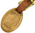 Vintage Brass Euclid Pivot Steer Loaders Pocketwatch Fob w/ Leather Strap