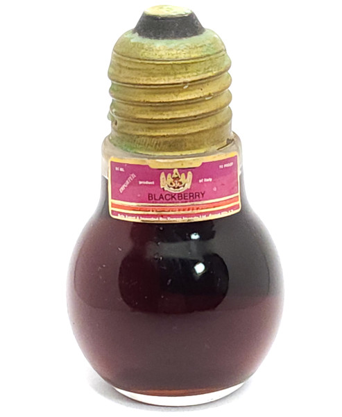 Sealed Vintage Evelt Blackberry Liqueur Mini Lightbulb Shaped Liquor Bottle Nip