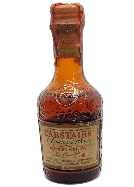 Vintage Still Sealed Carstairs Whiskey Mini Bottle Seals Intact Liquor Nip Whisky