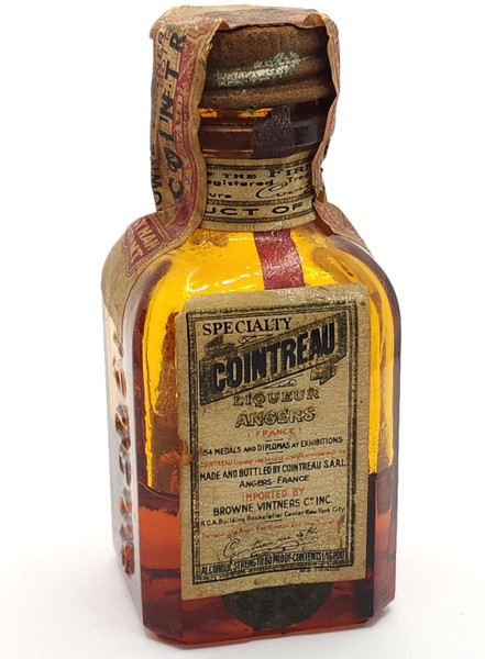 Vintage Specialty Cointreau Sealed Mini Bottle Liquor Nip Liqueur Angers France