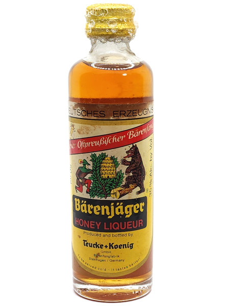 Vintage Still Sealed Barenjager Honey Liqueur Mini Bottle Germany Liquor Nip