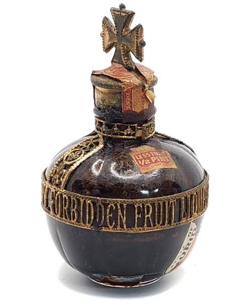 Vintage Still Sealed Louis Bustanoby Forbidden Fruit Mini Bottle Liqueur Nip
