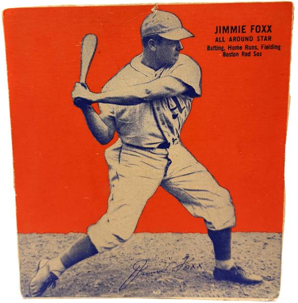 1930's Vintage Jimmie Fox Wheaties Cereal Box Baseball Card Cutout Original