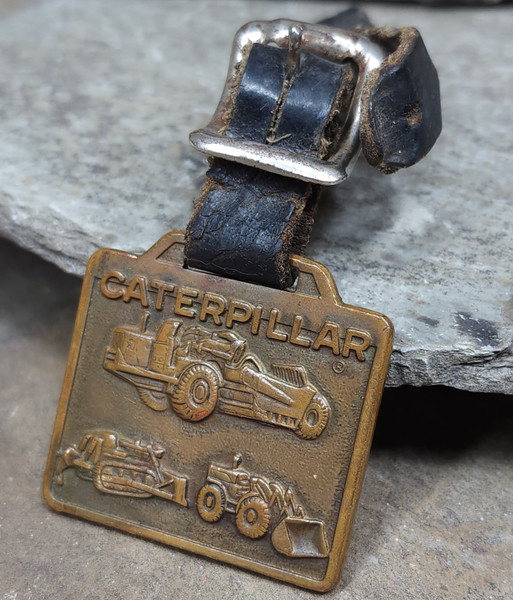 Vintage Cleveland Bros. Excavating Equipment Co. Caterpillar Pocket Watch Fob