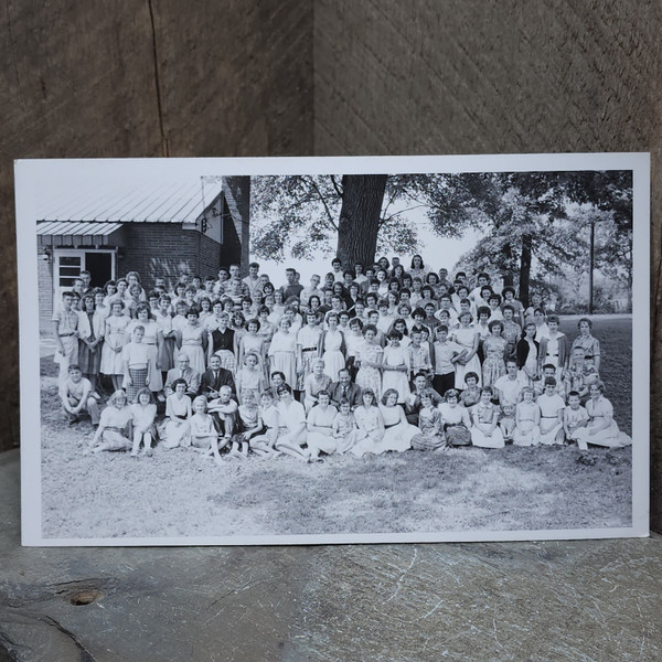 Vintage 1960 Cherry Run Camp Group Photo Church Camp Rimersburg Clarion PA