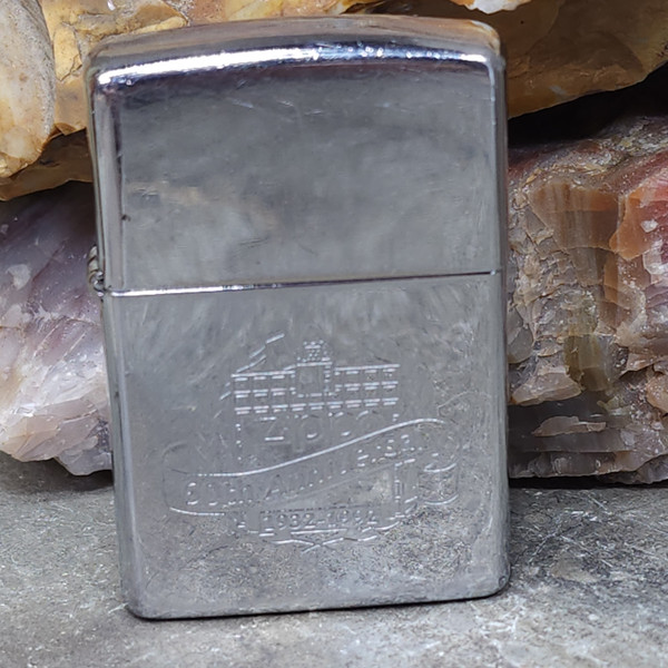 1993 Vintage Zippo 60th Anniversary Engraved Cigarette Lighter 1932-1992