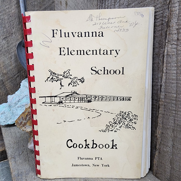 1981 Fluvanna Elementary School Cookbook Fluvanna PTA Cook Book Jamestown, NY