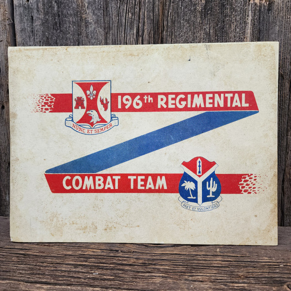 1951 Vintage US 196th Regimental Combat Team Infantry 147th FA South Dakota Book