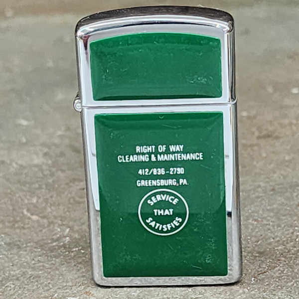 1982 Right of Way Clearing Greensburg PA Zippo Cigarette Lighter Bulldozer