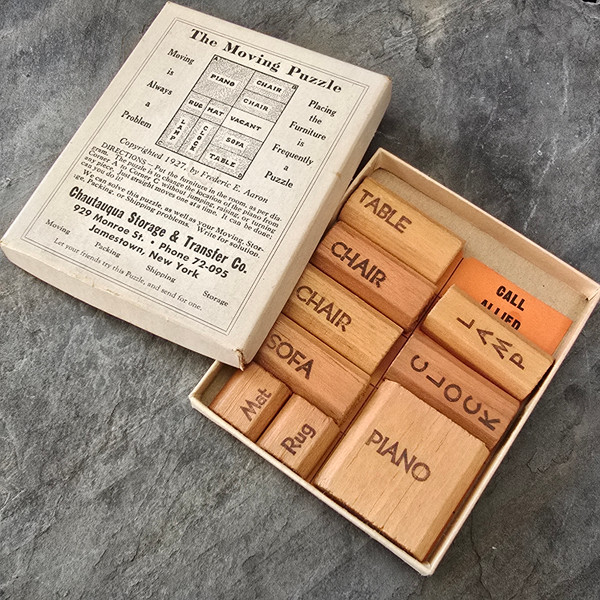 1927 Antique The Moving Puzzle Chautauqua Storage Transfer Co. Jamestown, NY