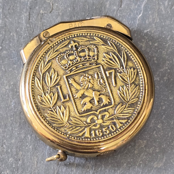 Vintage PAC Pacton Cigarette Lighter L7 1650 Faux Coin Japan Cigarette Lighter