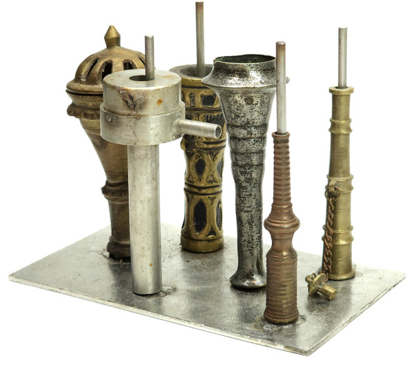 Vintage Handmade Industrial Metal Art Sculpture Hookah Shisha Bowls Parts
