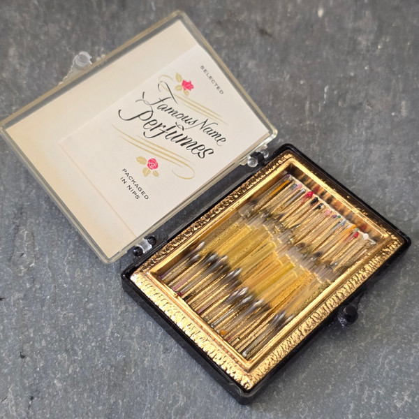 Vintage NOS Deluxe Purs Pak Perfume Nips Sample Vials in Box Scent Ampules