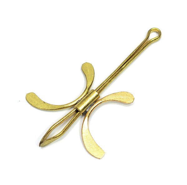 Vintage Brass Stylized Butterfly Shaped Roach Clip Tobacco Cigarette Holder