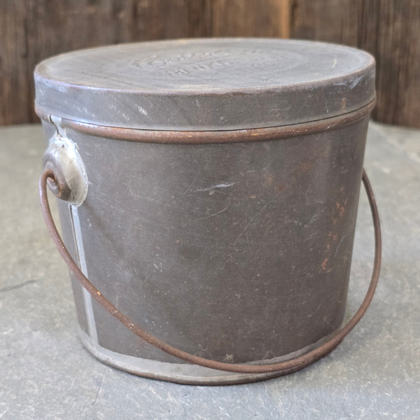 Antique Cottolene Embossed Advertising Lard Tin Bucket Can N.K. Fairbank Co.
