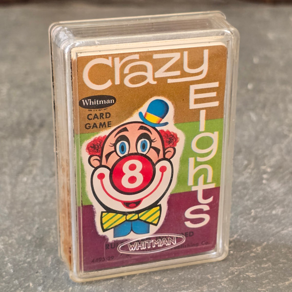 Crazy Eights Vintage NOS Children's Card Game Whitman 1950's Playing Cards Deck Crazy Eights Vintage NOS Children's Card Game Whitman 1950's Playing Cards Deck