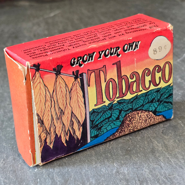 Vintage Grow Your Own Tobacco NOS Tobacco Seed Hydroponic Plant Growing Kit in Box