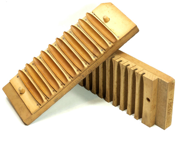 Antique Miller Dubrul & Peters Mfg. Co. 1914 Patent Wood Cigar Mold 10 Slots