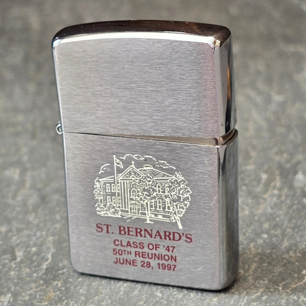 1997 St. Bernard's Class '47 50th Reunion Engrave School Zippo Cigarette Lighter
