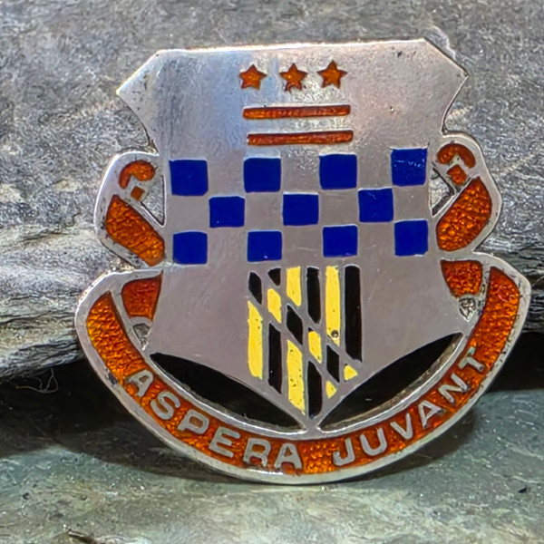 379th Engineer Battalion WW2 Era Sterling Silver US Army Unit Insignia Pin