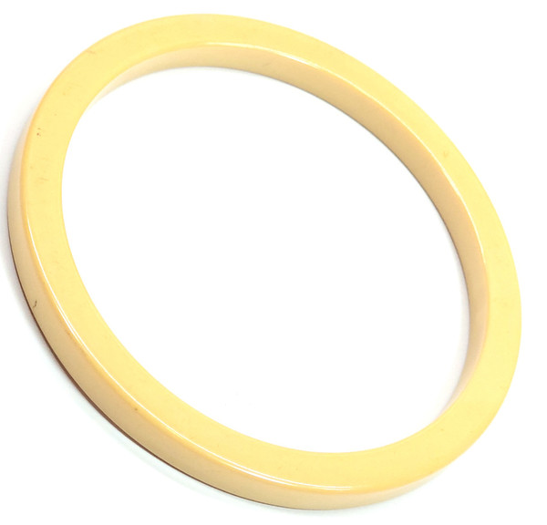 Antique Ivory Color Bakelite Thin Bangle Art Deco Estate Jewelry Bracelet