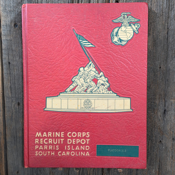 1966 Marine Corps Recruit Depot Yearbook Parris Island SC Platoon 313 Company Q
