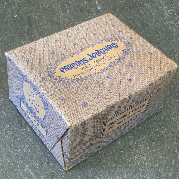 Vintage 1920s Parfums Joncaire Poudre Riviera Rachel Face Powder Perfume Box