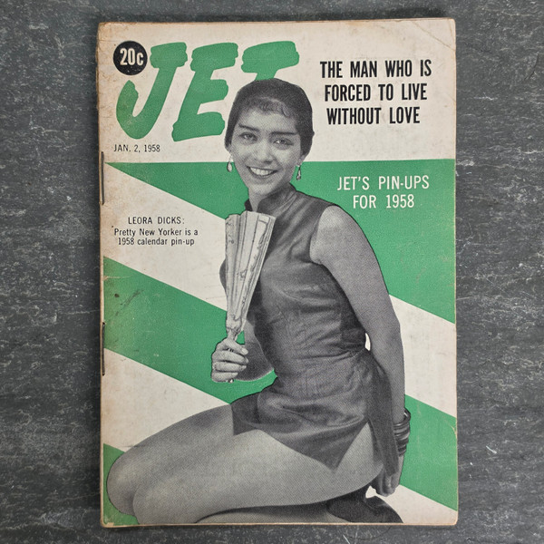 Jet Magazine - January 2, 1958 Vintage Back Issue Leora Dicks Pin-Ups for 1958