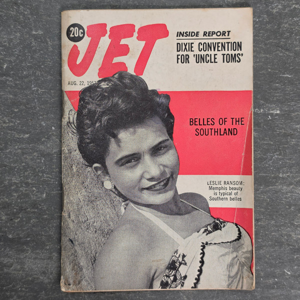 Jet Magazine August 22, 1957 Vintage Back Issue Leslie Branson Belles Southland