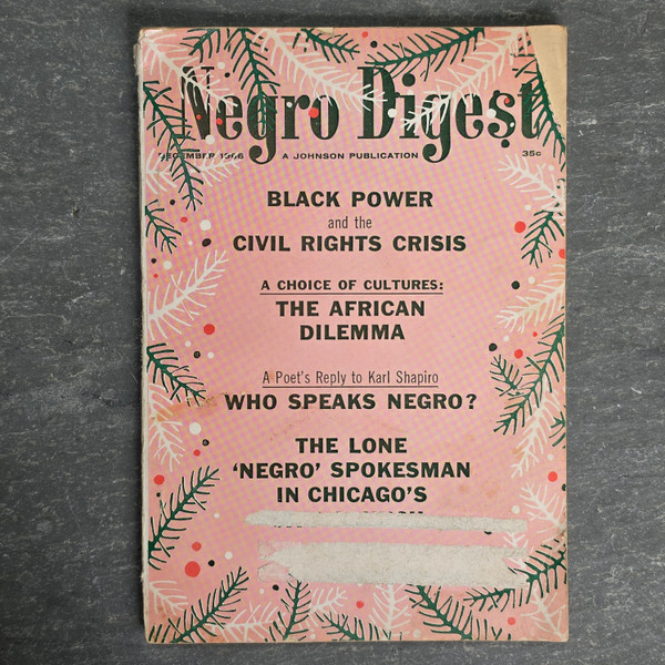 Negro Digest - December 1966 Vintage Back Issue Black Power Civil Rights Crisis