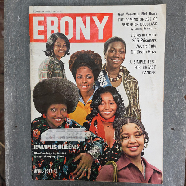 Ebony Magazine - April 1975 Vintage Back Issue Campus Queens College Girls