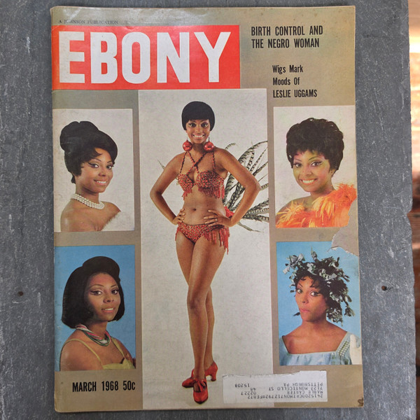 Ebony Magazine - March 1968 Vintage Back Issue - Leslie Uggams Birth Control