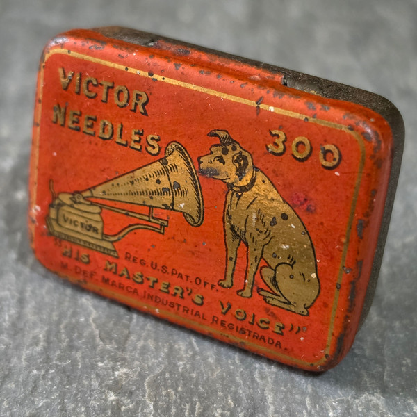 Vintage Victor Needles Phonograph Tin Nipper Dog Gramophone Talking Machine Co.
