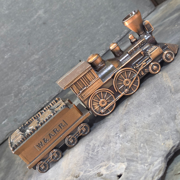 Vintage Banthrico The General Steam Locomotive Train Bank W&ARR Tender Set USA