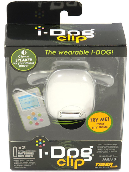 2008 Vintage NOS I-Dog Clip Wearable Portable Music Player Phone Speaker Clip-On