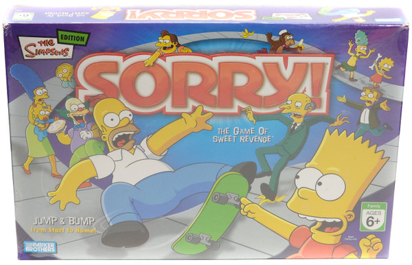 Sorry! The Simpsons Edition The Game of Sweet Revenge NOS 2007 Hasbro Board Game
