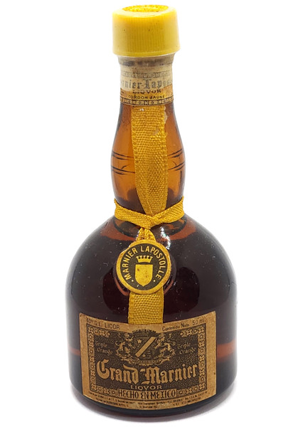 Vintage Sealed Grand Marnier Miniature Liquor Bottle Mini Nip Cordon Jaune