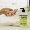 mrs meyers liquid hand soap in use