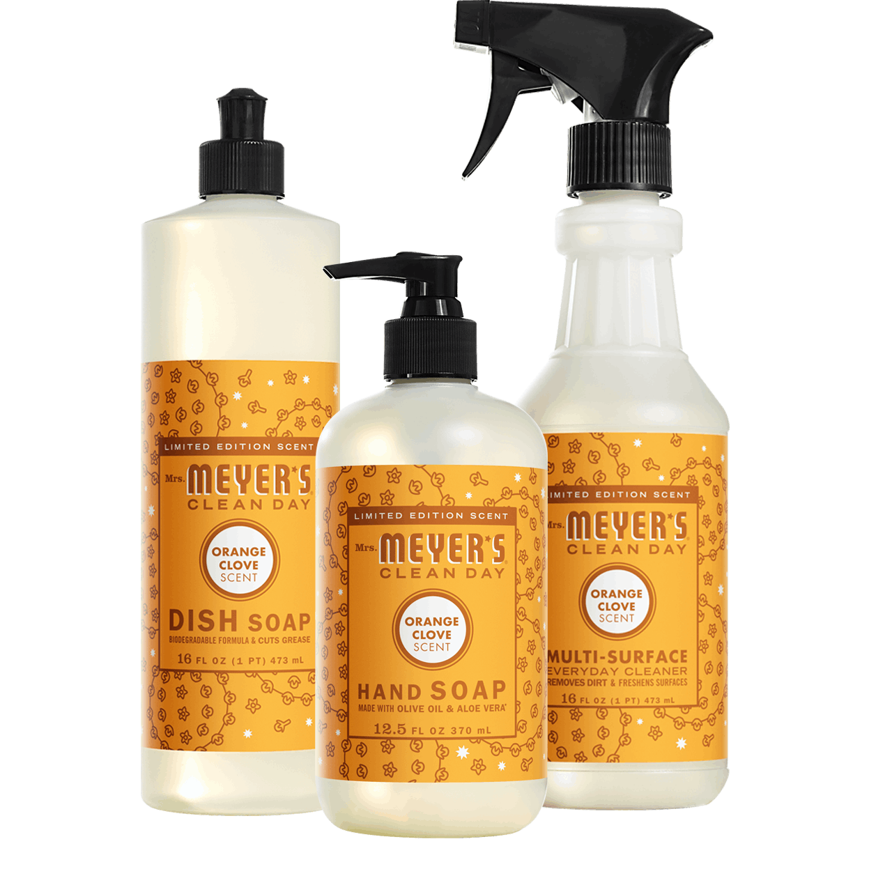 Mrs. Meyer's Orange Clove Kitchen Basics Set