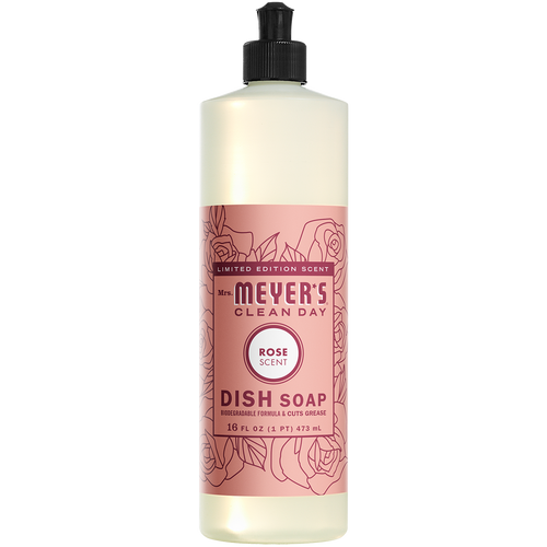 mrs meyers rose dish soap