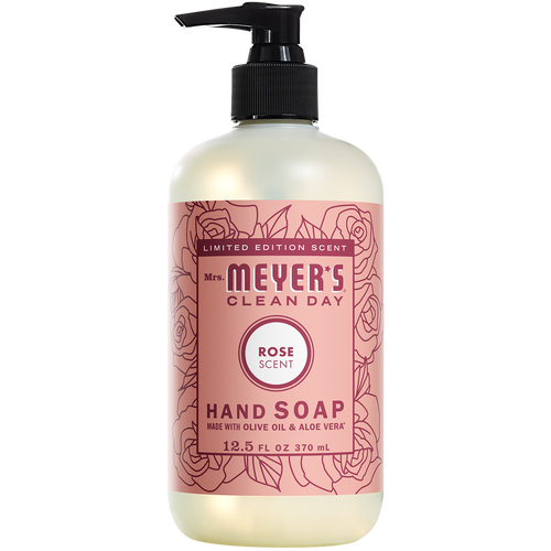 mrs meyers rose liquid hand soap
